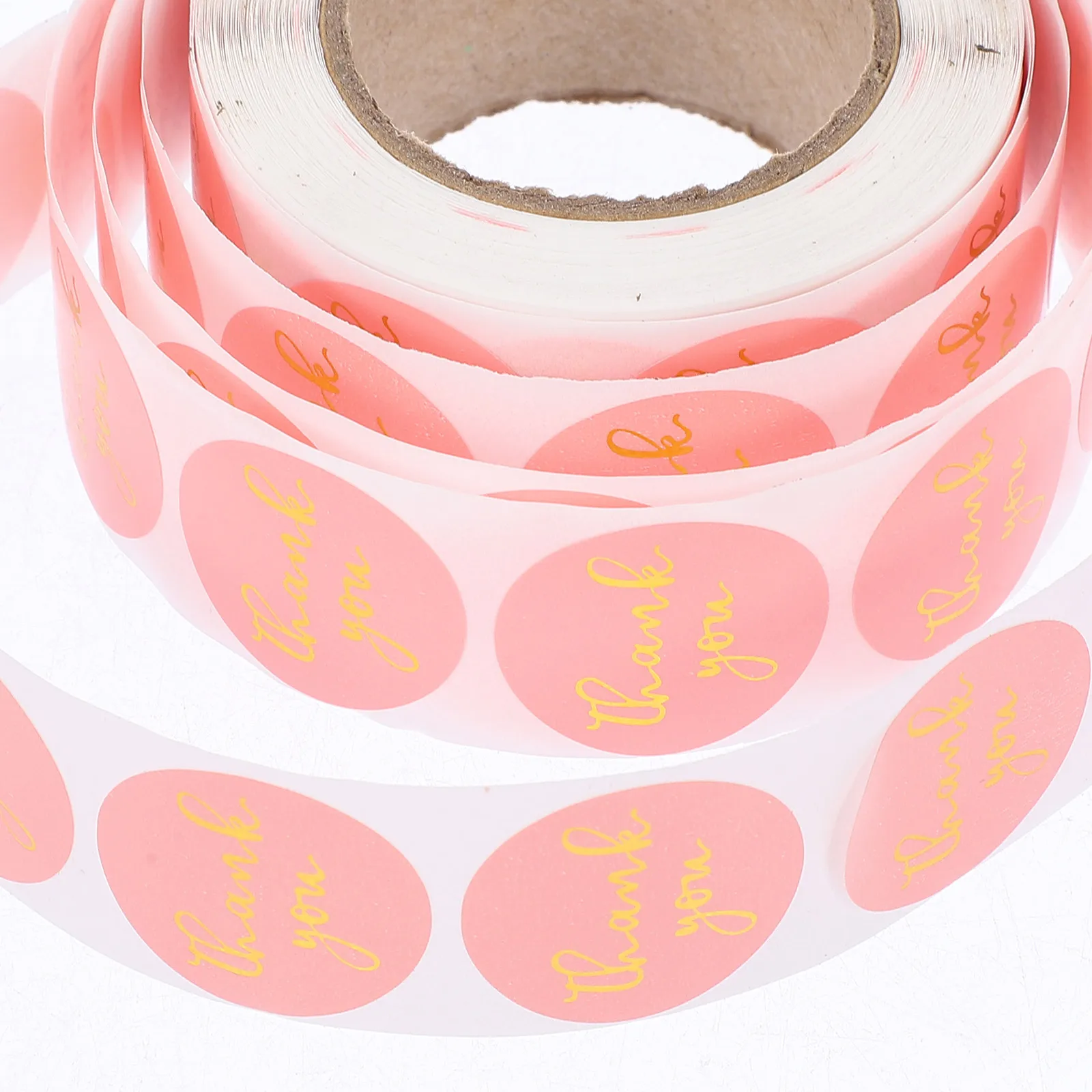 

3 Rolls Self-Adhesive Thank You For Packaging Gift Sealing Baking Sealing Stickers Household Multi-Function Roll Stickers