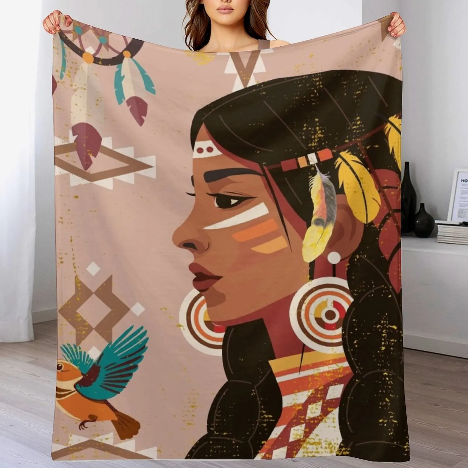 Tribal Thoughts Throw Blanket