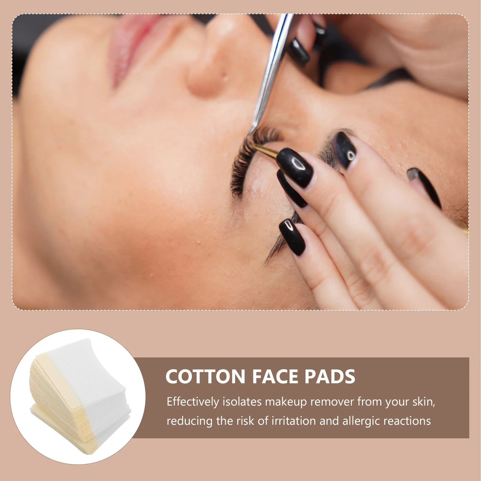 40 個のコットンパッドまつげ除去用糸くずの出ない再利用可能なスタイルメイクアップワイプ多機能アイケアフェイシャルトナーの塗布