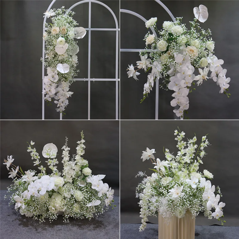 4pcs Wedding Stage  Starry Sky Flower Forest T-stage Arrangement Engagement Road Guide - Artificial Background Scenic Props