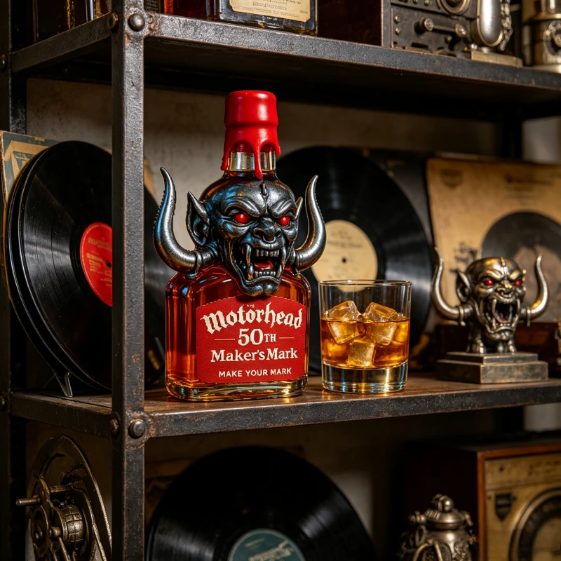 Whisky Conmemorativo del 50 Aniversario de Rock Legend Motorhead, Licor de la Colección Hardcore American Bar