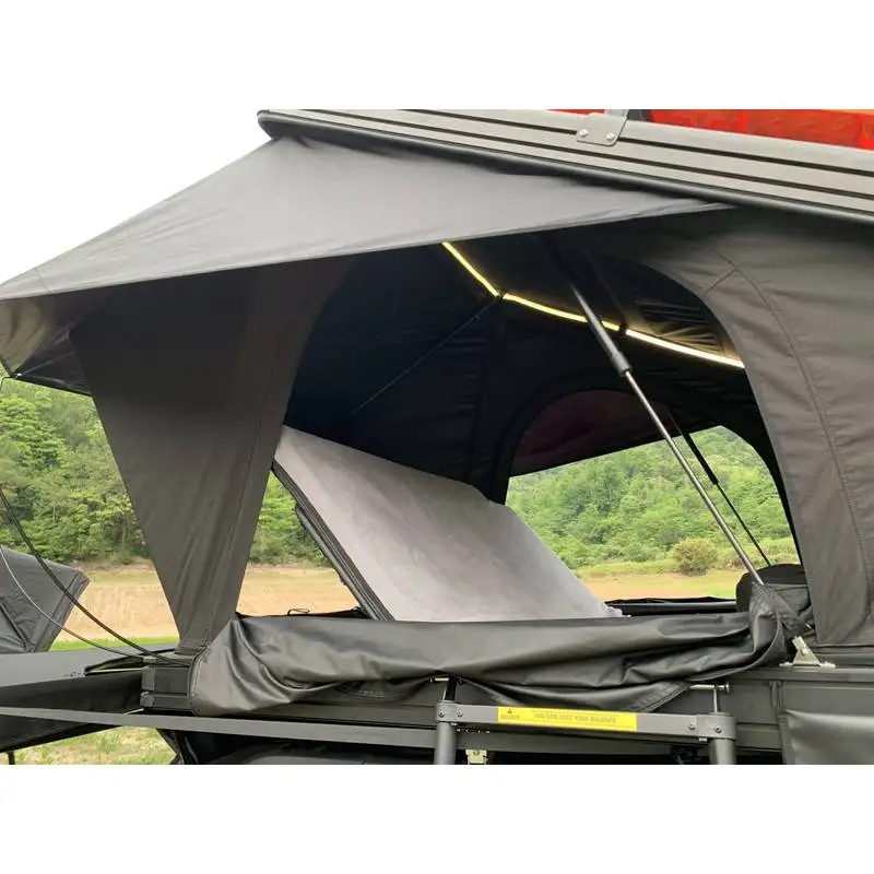 Collapsible China Import Overland Distributor Large Fold Out Hard Shell Solar Powered Roof Tents Advanced Rtt Extended