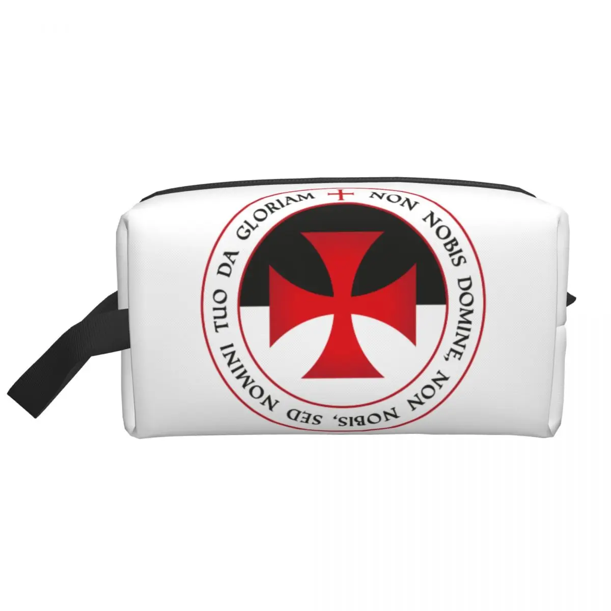 The Knights Templar Cross Christian Crusader Seal Makeup Bag Women Travel Cosmetic Organizer Fashion Storage Toiletry Bags