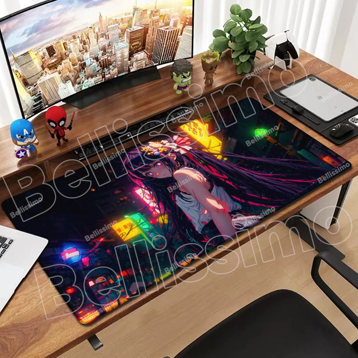 

Mause Pads Oshi No Ko Hoshino Ai Speed Locking Edge Large XXL Computer Mouse Pad Gamer Desk Mat Mousepad Keyboard Cute Mause Mat