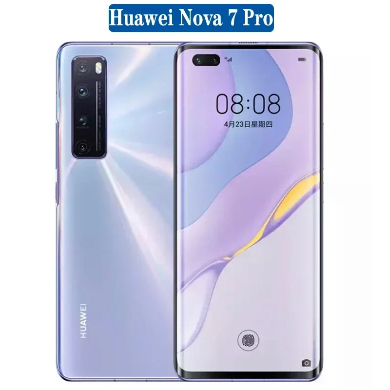 HuaWei Nova 7 Pro 5G SmartPhone Kirin 985 8GB RAM 128GB 256GB ROM 4000mAh 64.0MP Main Camera NFC Original Used Phone