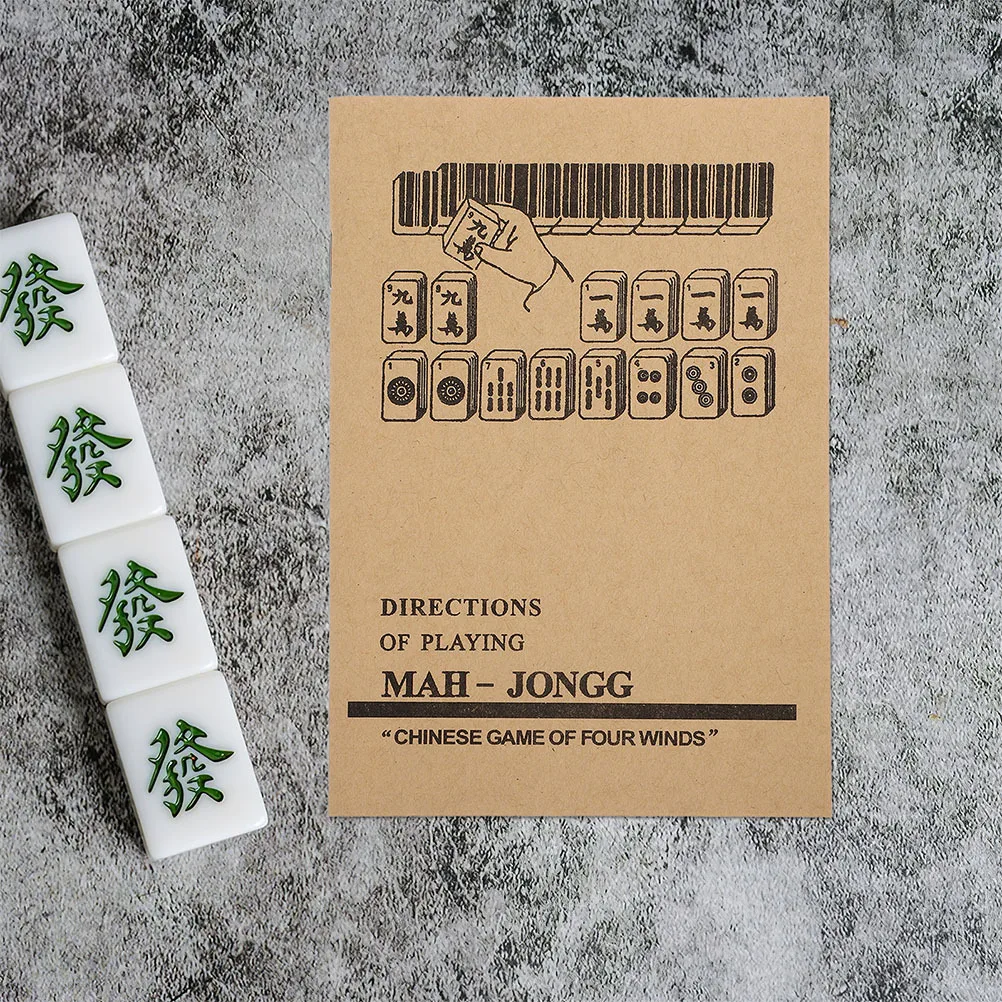 Guía de instrucciones de Mahjong, aprendizaje Visual, dominio fácil para entretenimiento familiar, reuniones sociales, piezas de Mahjong chino, 3 uds.
