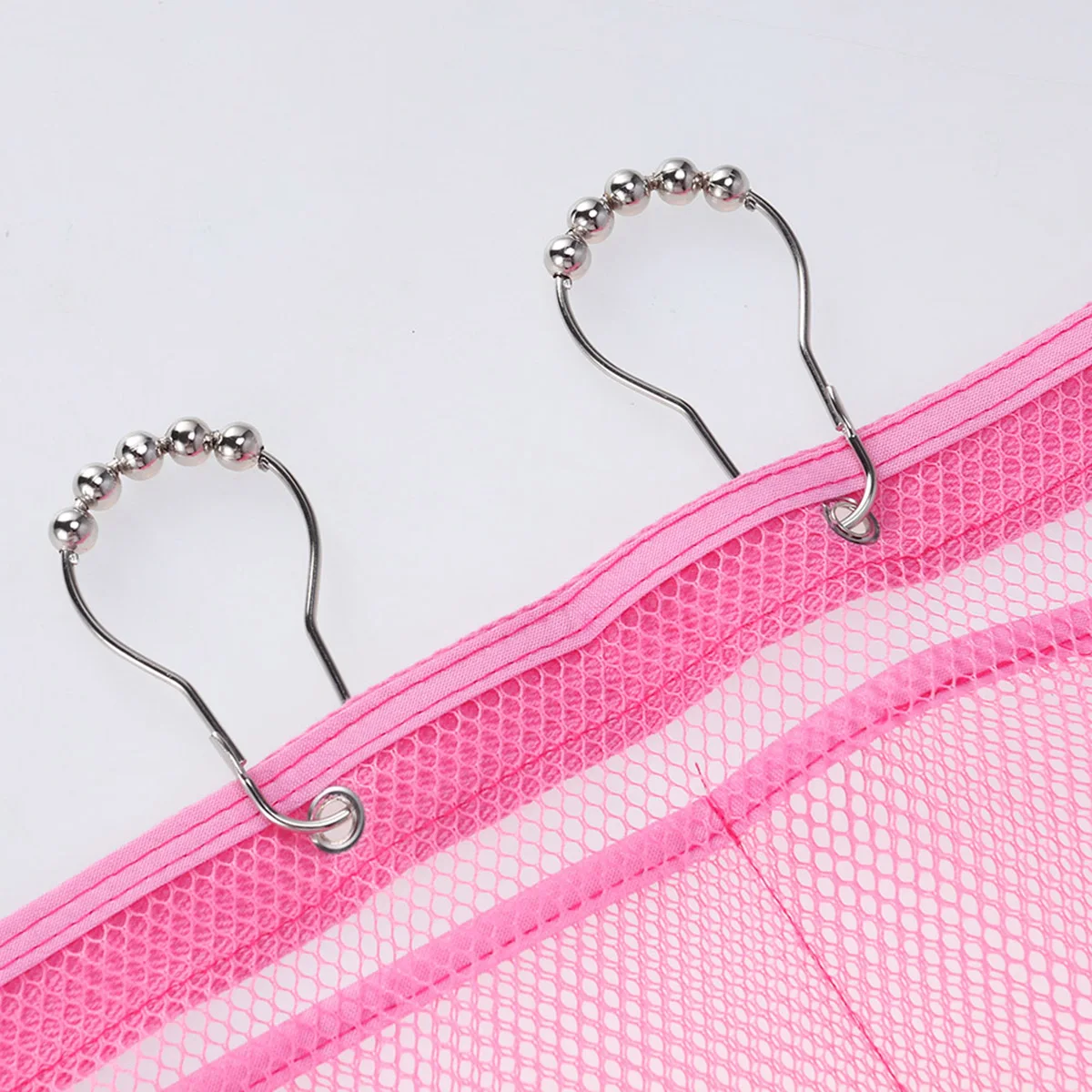 

Shower Organizer for Toiletries Storage Pink Bathroom Accessories Curtain Toiletries Curtain Hanger Hanger Save Space