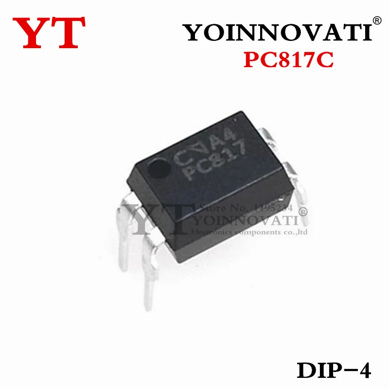 100 pz/lotto PC817C PC817 EL817 DIP-4 accoppiatore ottico dell\'uscita del transistor migliore qualità.