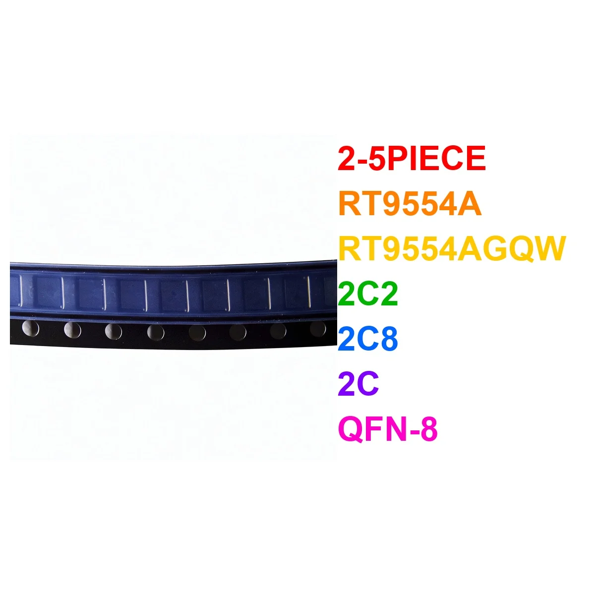 (2-5piece) RT9554A RT9554AGQW 2C2 2C8 2C QFN-8 Chipset