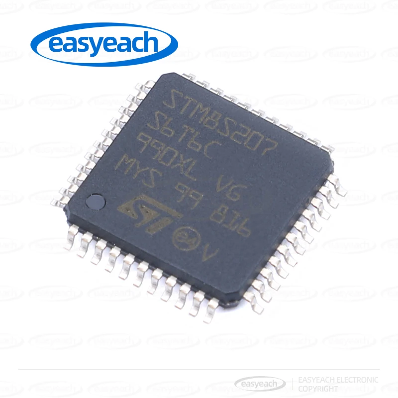 STM8S207S6T6C STMicroelectronics مكونات متحكم صغير IC رقاقة المعالج