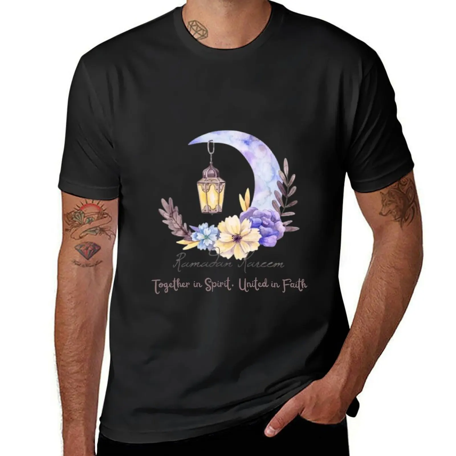 Together in Spirit, United in Faith - Inspirational Design for Ramadan T-Shirt kawaii clothes customizeds mens tall t shirts