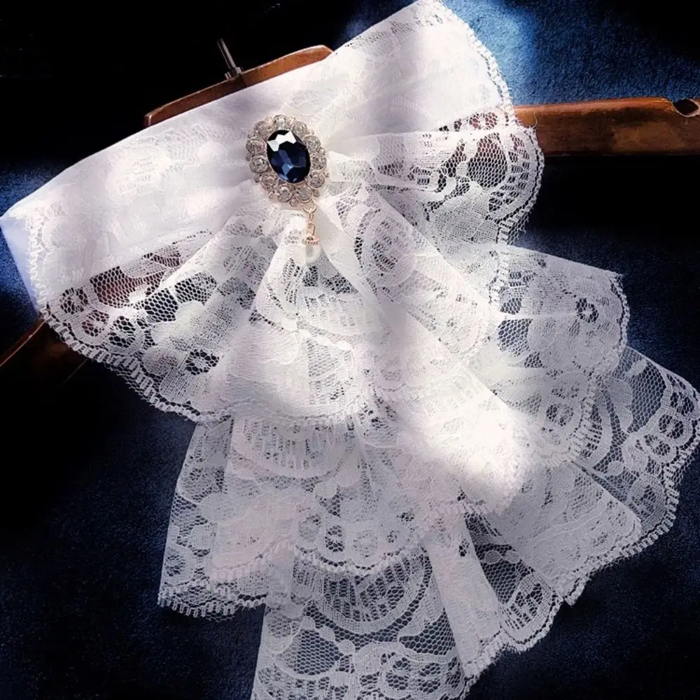 

Новый съемный викторианский кружевной воротник, белый элизабетанский фальшворотник, многослойный воротник-руф для сцены и вечеринок