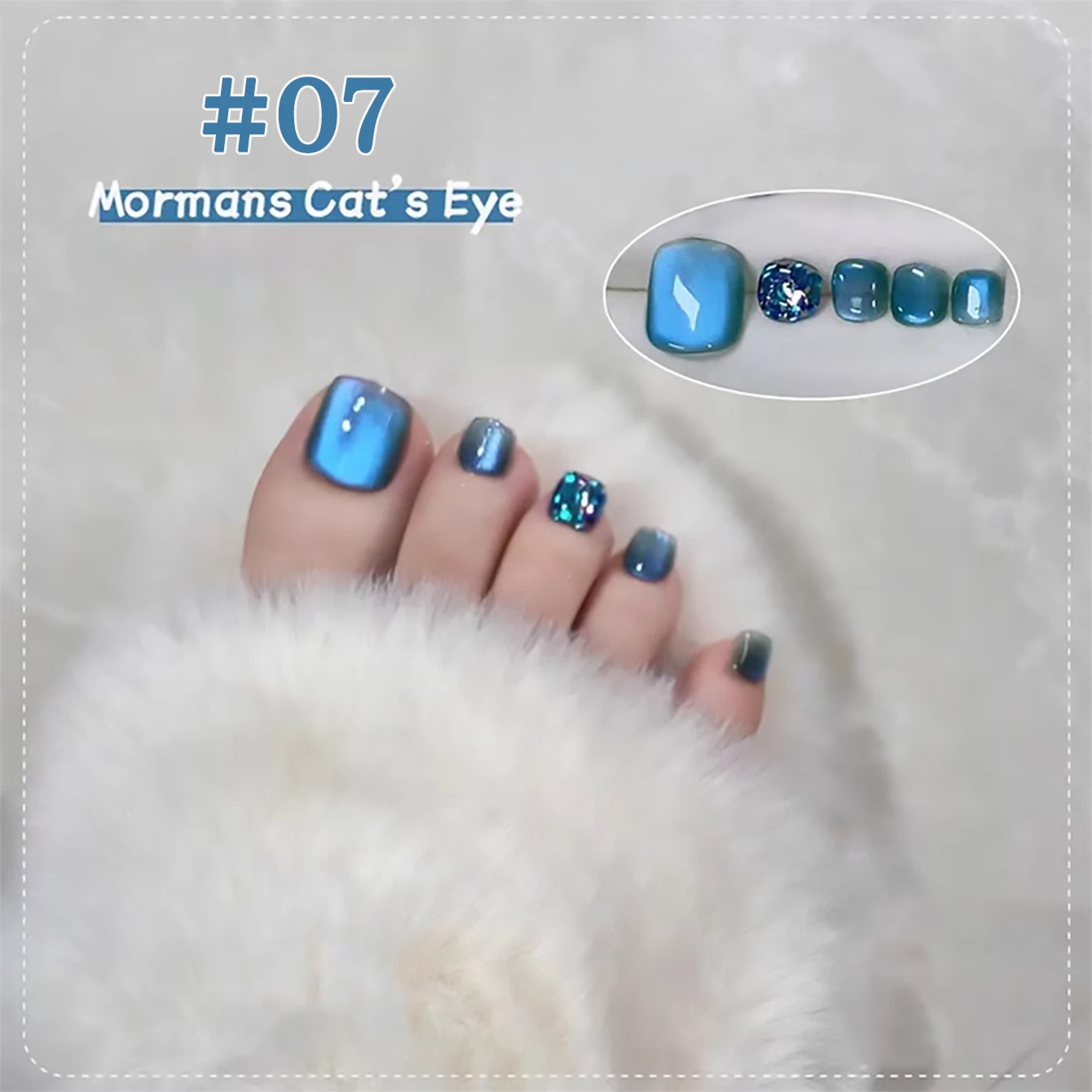 1pcs PSK Summer Autumn Crystal Cat Eye Gel Nail Polish 2025 New Molmans High Density Porcelain White Glass Beads Amber Nail Art