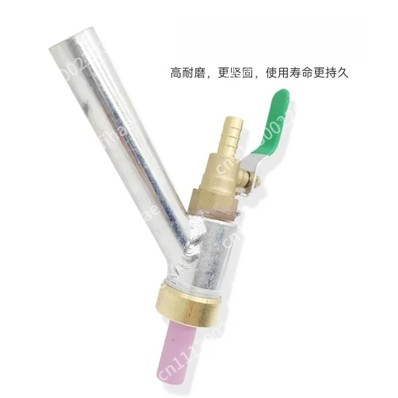 Handheld pneumatic spray tool, engraving, sandblasting tool, self-priming glass marble rust removal high-speed ceramic nozzle