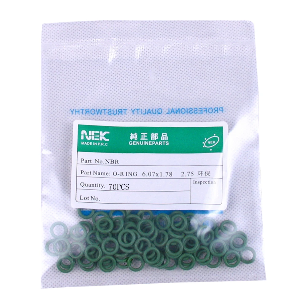 

( 6.07*1.78mm ) #5/16 R134a NBR Rubber O-Ring Seal Kit,High Temperature Resistance for Car Air Conditioning valve 3/8 1/2 5/8