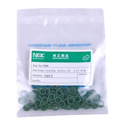 ( 6.07*1.78mm ) #5/16 R134a NBR Rubber O-Ring Seal Kit,High Temperature Resistance for Car Air Conditioning valve 3/8 1/2 5/8