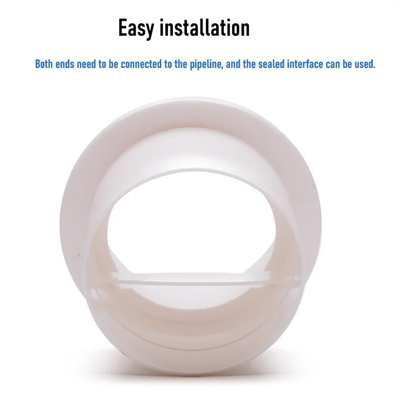 80-200mm ABS Exhaust Pipe Check Valve Round Anti Odor Valve For Washing Room Kitchen Range Hood Aluminum Foil Tube Fan