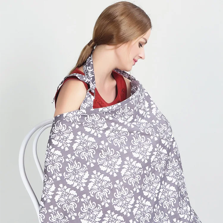 Mum Breastfeeding Nursing Poncho Cover Breathable Baby Feeding Nursing Covers Up Adjustable Privacy Apron Outdoors Nursing Cloth