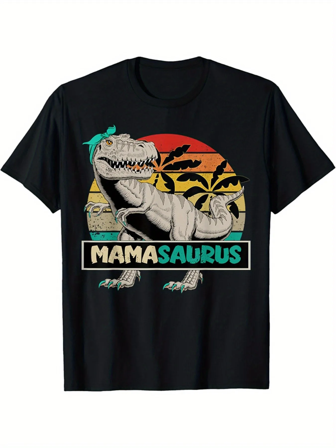 

MamaSaurus Family Matching Dinosaur T-Shirt - Short Sleeve, Crew Neck, Unisex-QAZ00367