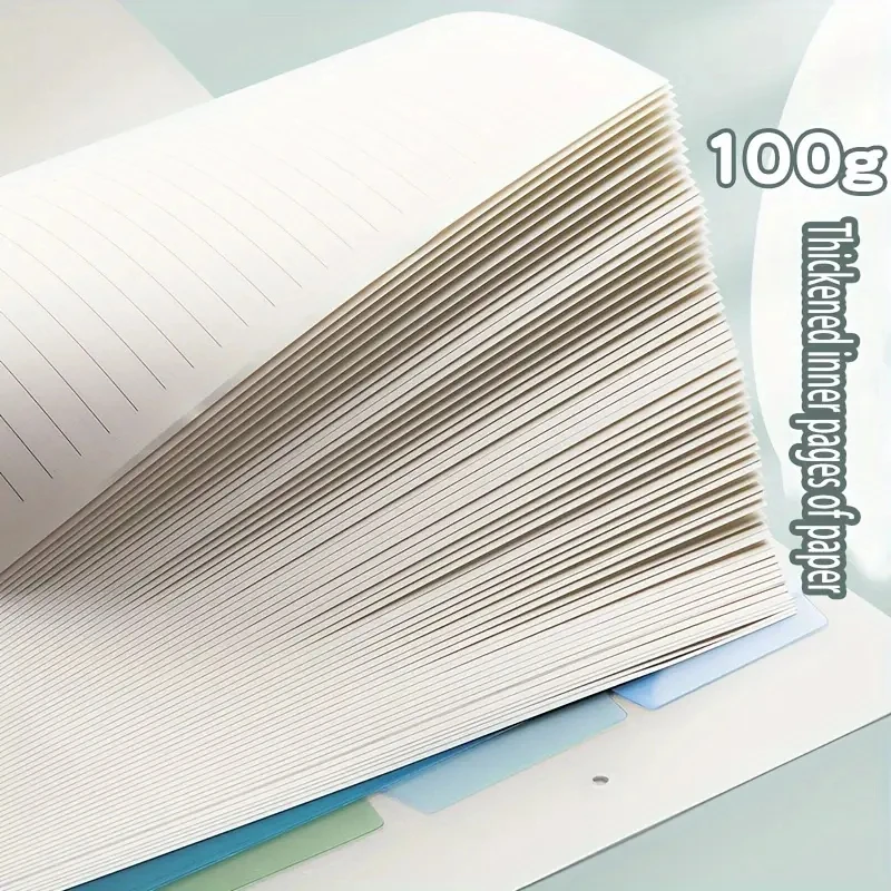 60 Blatt Schreibwaren-Nachfüll-Notizblock, lose Blätter, Papier, A4/B5/A5, Tagebuch, leer/Raster/gefüttert, Schulbedarf, Notizbücher, nützlich – Detail 4