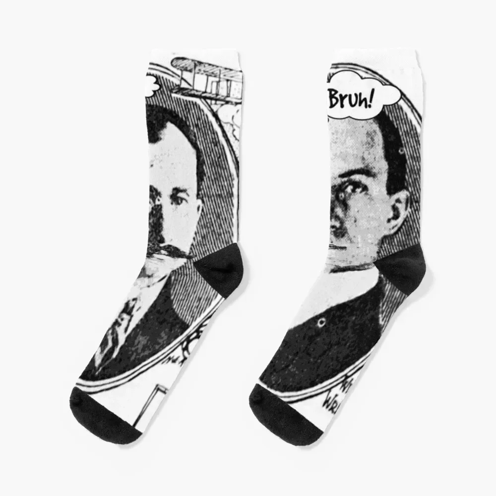 

The Wright Brothers. Orville & Wilbur. Bruh! Socks compression Soccer Stockings compression Socks Ladies Men's