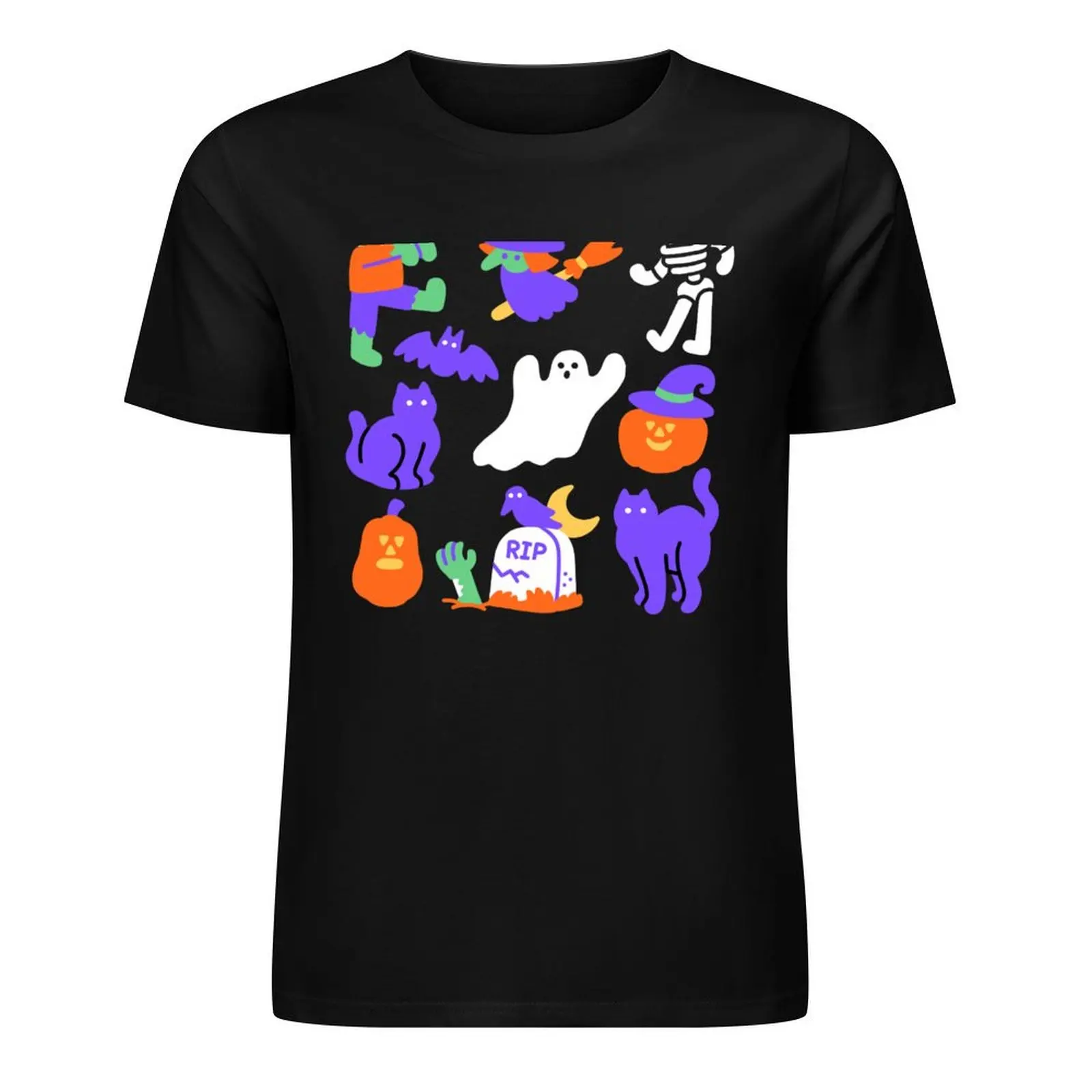 Haunted Halloween Friends T-Shirt customs summer tops tees mens t shirts top quality