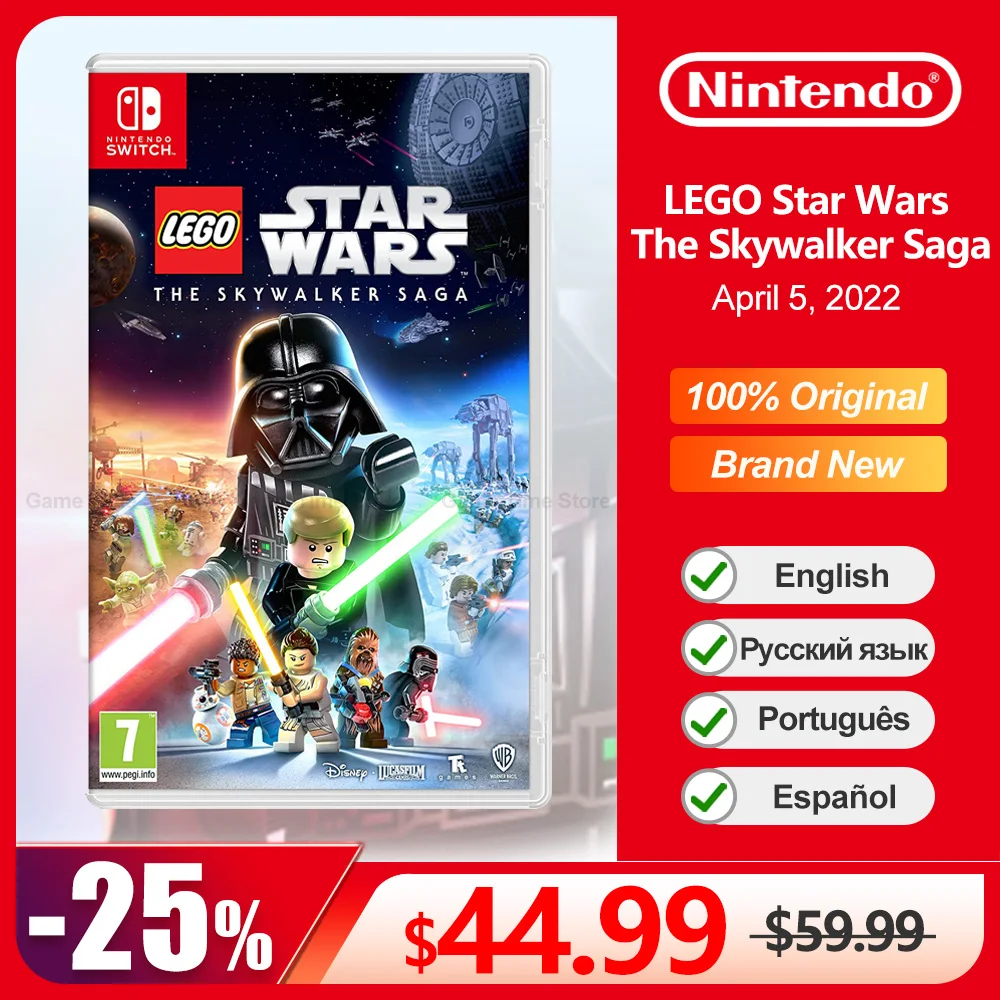 

LEGO Star Wars The Skywalker Saga Nintendo Switch Game Deals 100% Official Original Physical Game Card for Switch OLED Lite