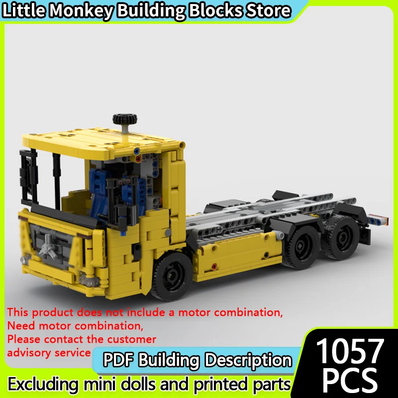 

City Car Model MOC Building Bricks EEconic Chassis Electric Truck Modular Technology Children Holiday Gifts Assemble Toys Suit