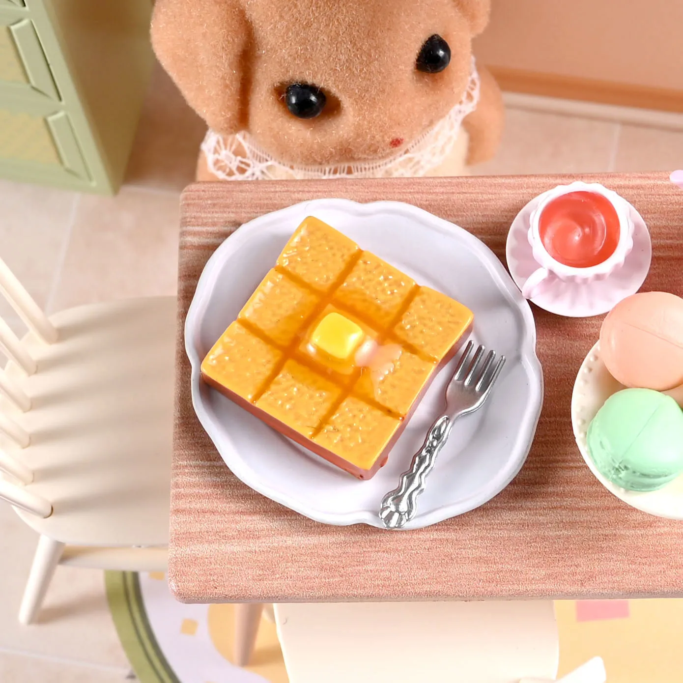

Mini Cheese Toast Flatback Resin A Slice of Bread Cabochon Scrapbooking for Phone Decoration DIY Material Dollhouse Accessories