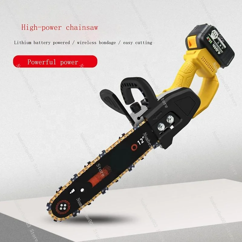 High Power 12inch  Rechargeable Home Portable  Electric Chain Saw Wireless Mini   Machine