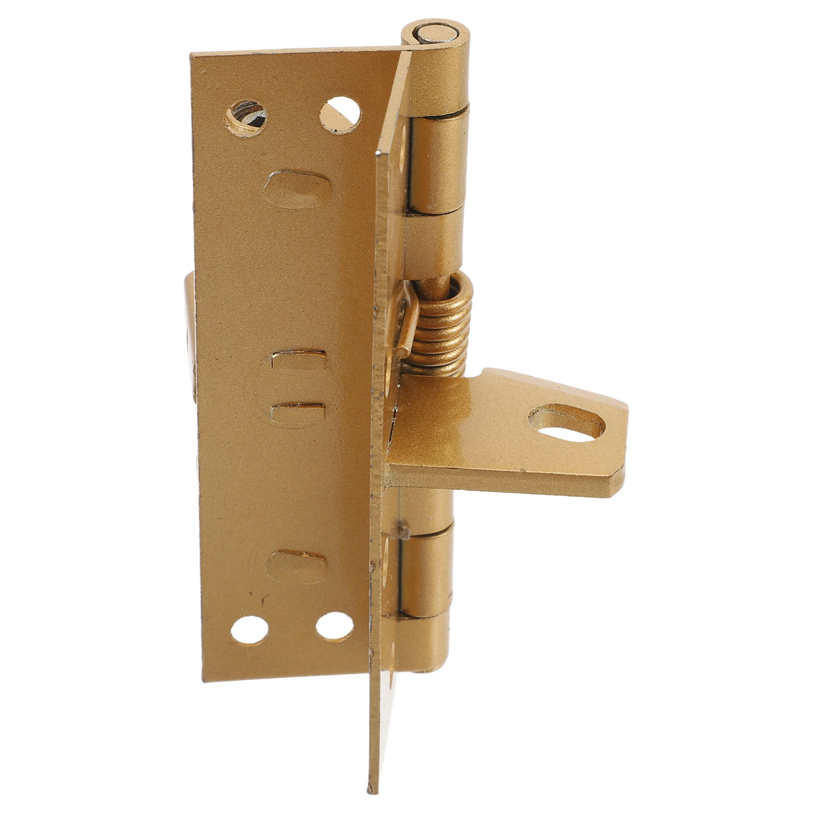 

Spring Hinge 4 Inch Self Closing Automatic Door Closer Heavy Duty Manganese Steel Wood Repair Small Hinges Cabinet Gold