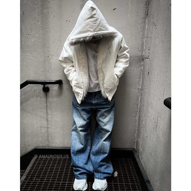 

Пальто для пар, модный кардиган с капюшоном в европейском стиле, двухслойная носимая простая уличная мода премиум-класса, простая куртка в стиле ретро