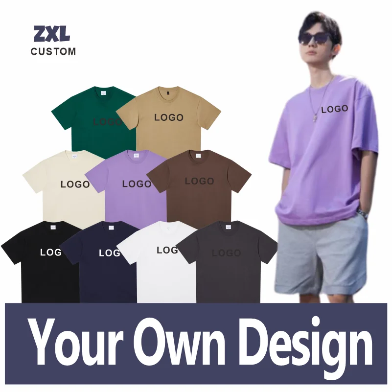 

100℅ Cotton T-shirt Drop Shoulder Short Sleeve Custom Logo Print Embroidery Personal Design High Quality Men Women Gifts Tshirts