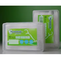 50 pçs corda redonda palitos de dentes descartáveis dental floss anti deslizamento design alimentos materiais ps não-tóxico para homens