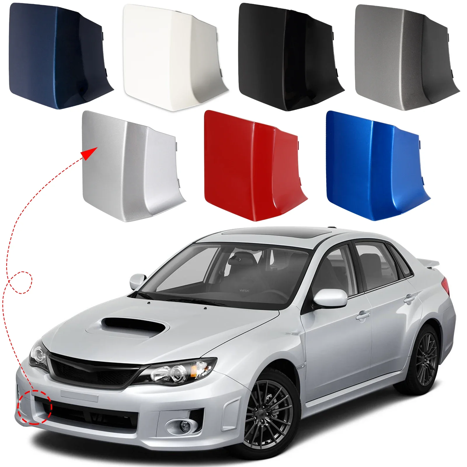

Front Bumper Tow Hook Cover Cap Towing Eye For Subaru Impreza WRX STi Accessories 2011 2012 2103 2014 57731FG330