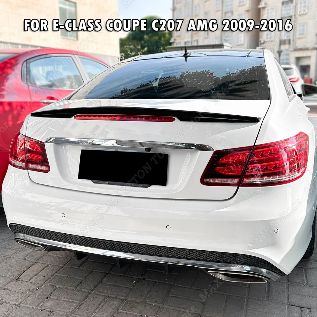 Rear Trunk Spoiler Wings For Mercedes Benz E class Coupe C207 AMG E220 E250 E350 2009-2016 Car Tail Wing Styling Body Kit Tuning