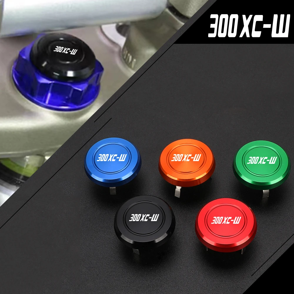 

Motorcycle Accessories Steering Stem Nut Cap Decoration Cover For 300XCW 300 XCW 300 XC-W 2006-2025 2024 2023 2022 2021 2020