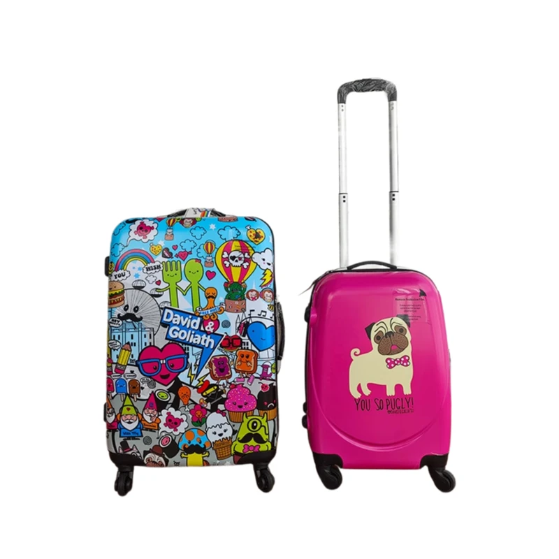 

Cute Cartoon Carry On Luggage for Women, Trolley Suitcase with Combination Lock & 360° Spinner Wheels