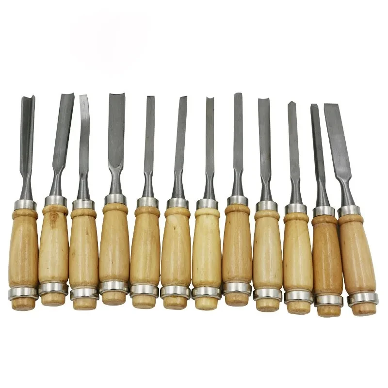 12 pcs/set Carving knife wood carving chisel set hand carved chisel wood set