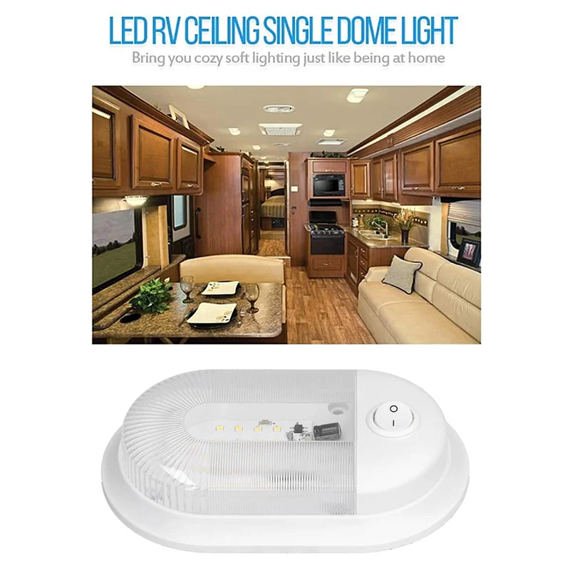 

Светодиодная внутренняя купольная лампа 24 с независимым переключателем для автофургона, морской 12-24 В, энергосбережение и защита окружающей среды