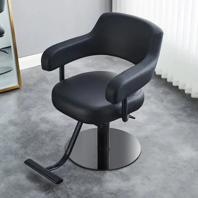 

Barbershop Barber Salon Chair Luxury Modern Makeup Hairdressing Salon Chair Portable Swivel Cadeira De Barbeiro Furniture