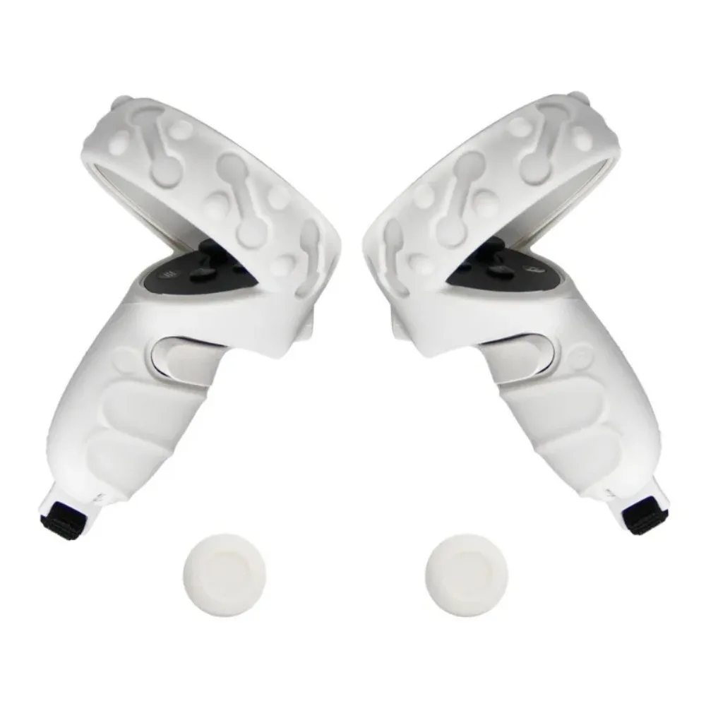 Funda protectora de silicona para controlador, Compatible con auriculares Oculus Quest 2, accesorios antideslizantes para juegos