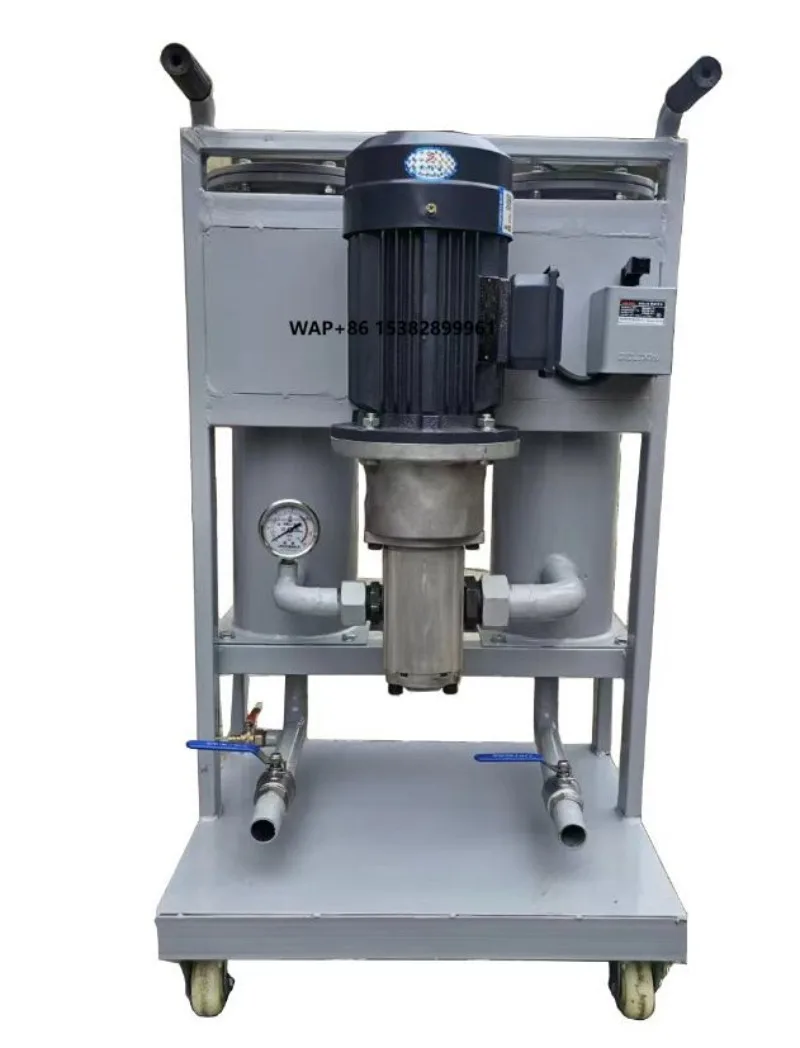 

1800L/H Oil Purifier Portable Filter Oil and Lubricating Oil Removal Motor Pump 100 Micron 30L /min