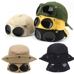 New Aviator Hat Summer Personality Glasses Baseball Cap Female Unisex Sunglasses Cap MaleCap Baseballcap BoysCap Bonnets Women