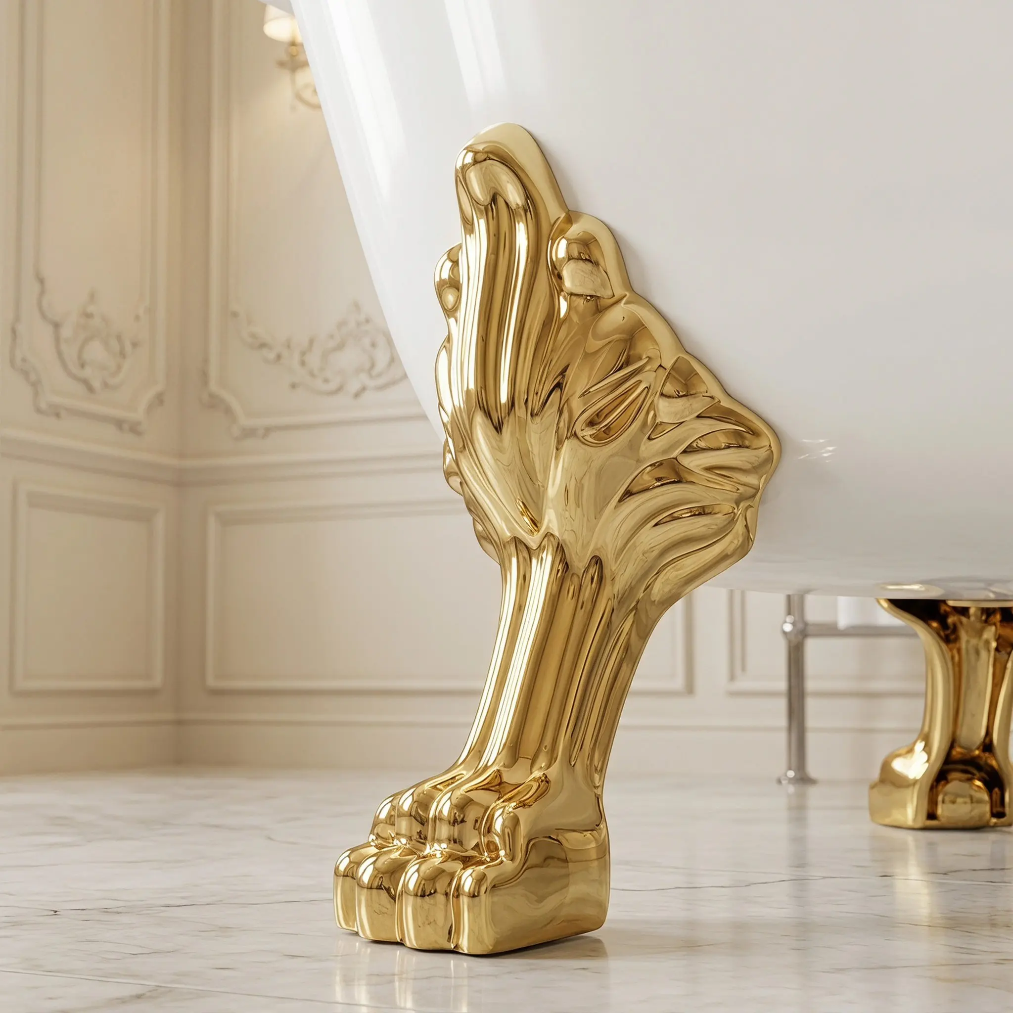 Freestanding Bathtub Height Riser Antique Plastic Claw Tub Foot Support Legs Bathtub  Raised Legs Bathroom Tub Replacement Foot