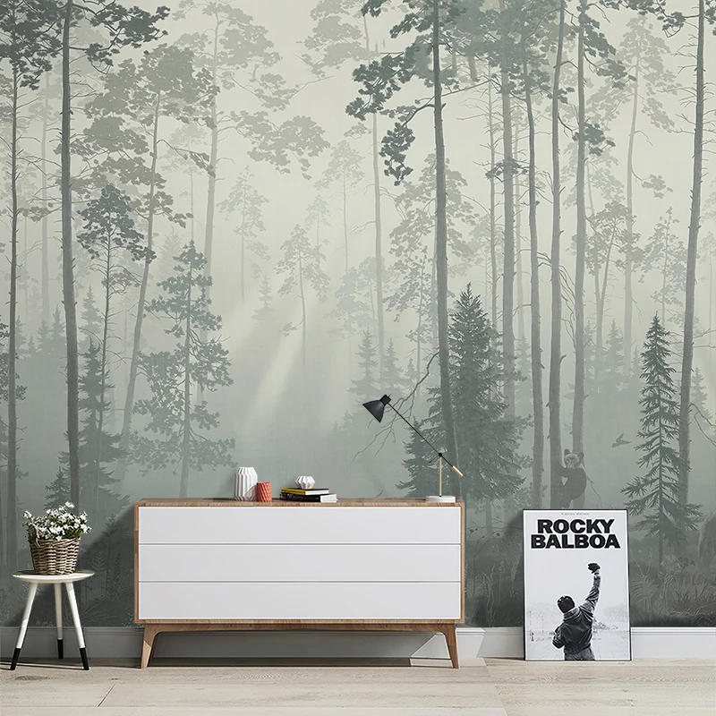 custom American French palm plant wallpaper TV background wallpapers for living room bedroom decoration mural wall cloth board