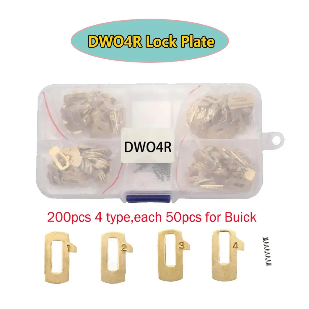 200Pcs/lot DWO4R DW04R Lock Plate Car Lock Repair Accessories For Buick Excelle 1 2 3 4 types each 50pcs