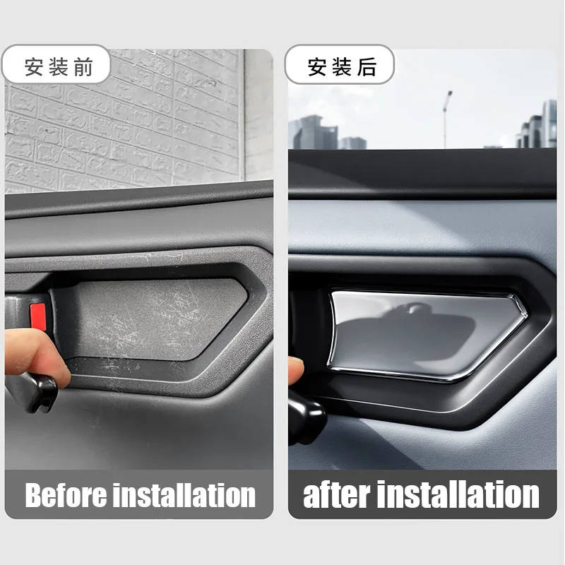 Car interior door bowl dropper protective sticker for car interior products for Toyota Highlander XU70 2025 2024 2023 2022