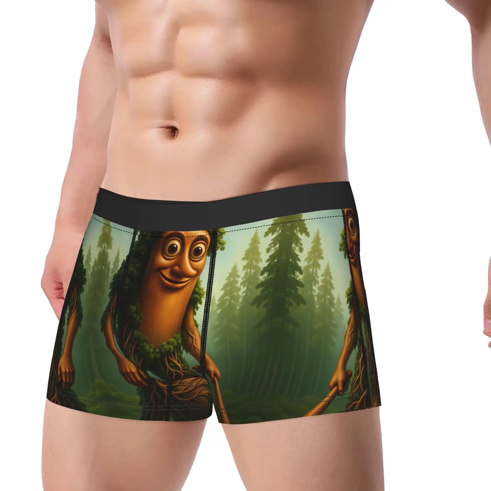 Tung Tung Sahur Forest Giant Tree Monster Boxer Shorts  3D Pouch Underwear High Quality Shorts Briefs Breathable Male Underpants