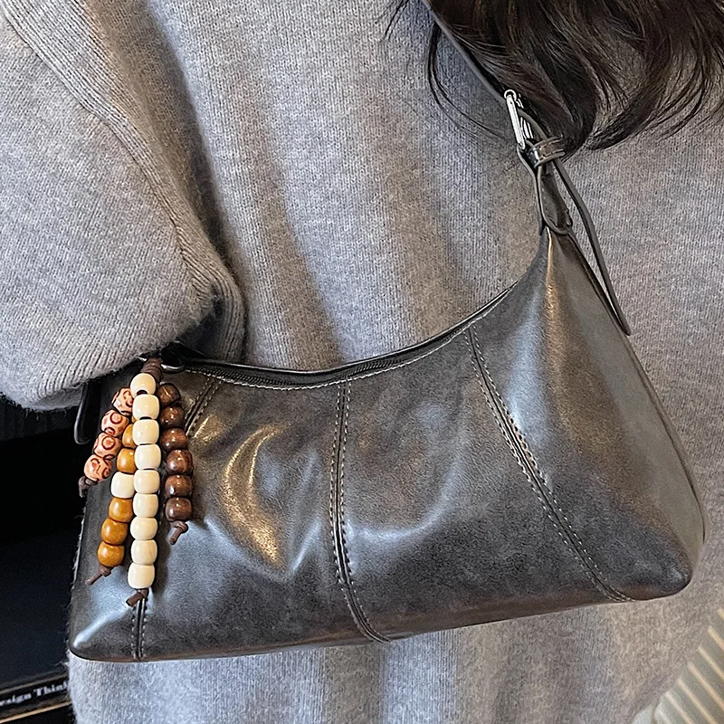 Borsa a tracolla trapuntata da donna di lusso 2025, tracolla con manico superiore di ispirazione retrò, shopper casual multifunzionale per il fine settimana e i viaggi ​